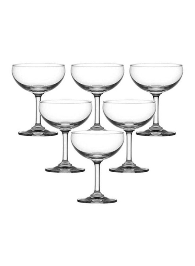 Ocean 6 Piece Classic Espresso Martini Glass Set, 200ml Capacity - Clear - Image 1